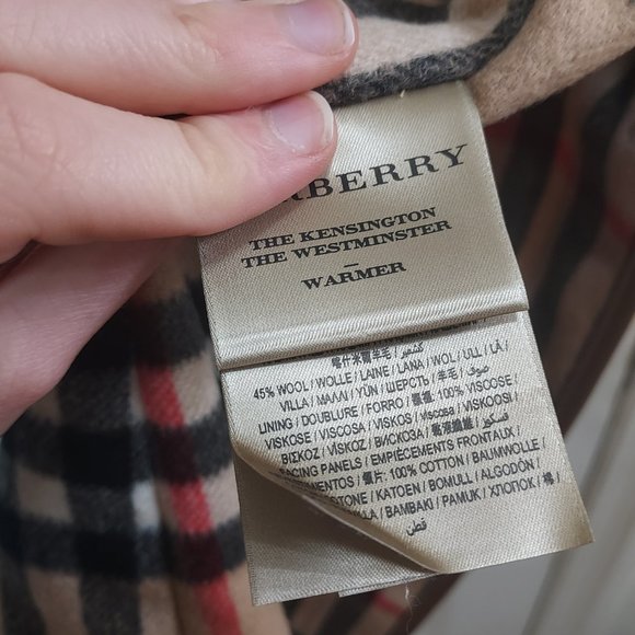 Burberry Check Cashmere Wool Warmer Vest - Picture 5 of 9
